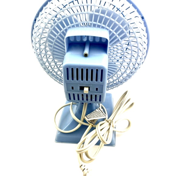 Table Desk Fan Fabulous Home Plug In Light Blue School Work 2 Settings - Picture 4 of 6